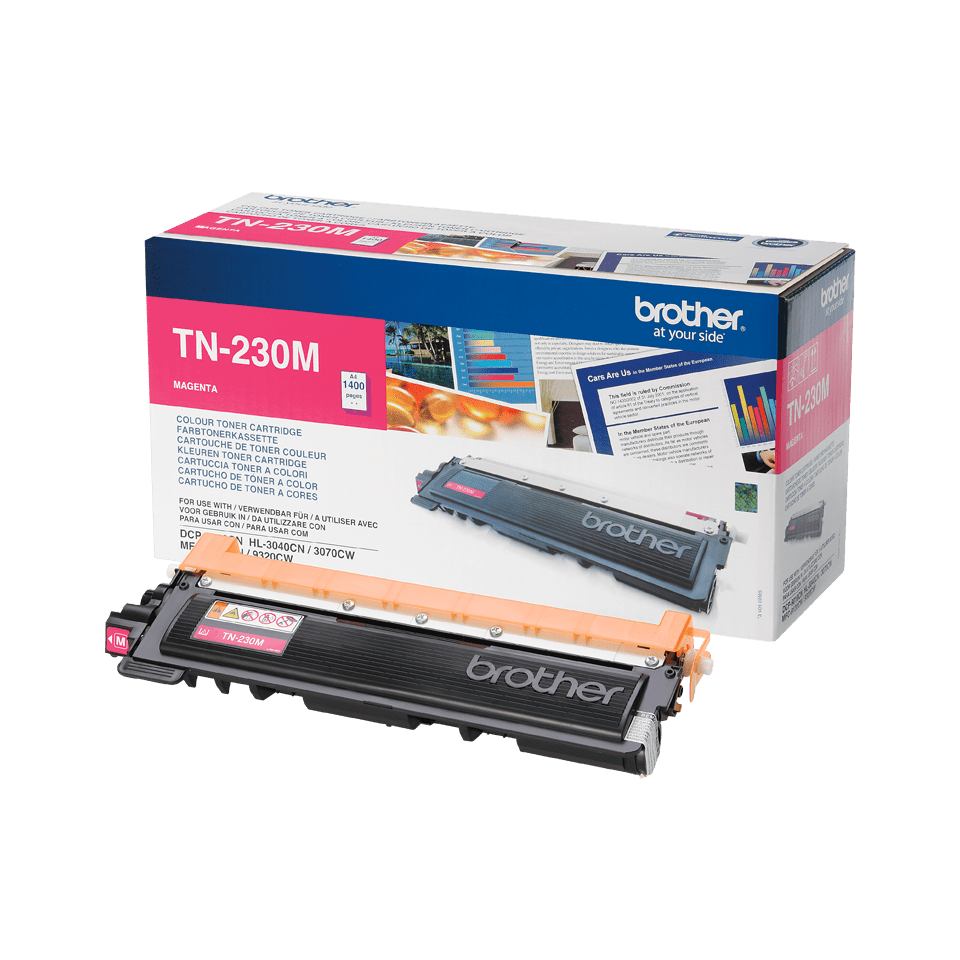 Originali Brother TN230M dažų kasetė – magenta spalvos